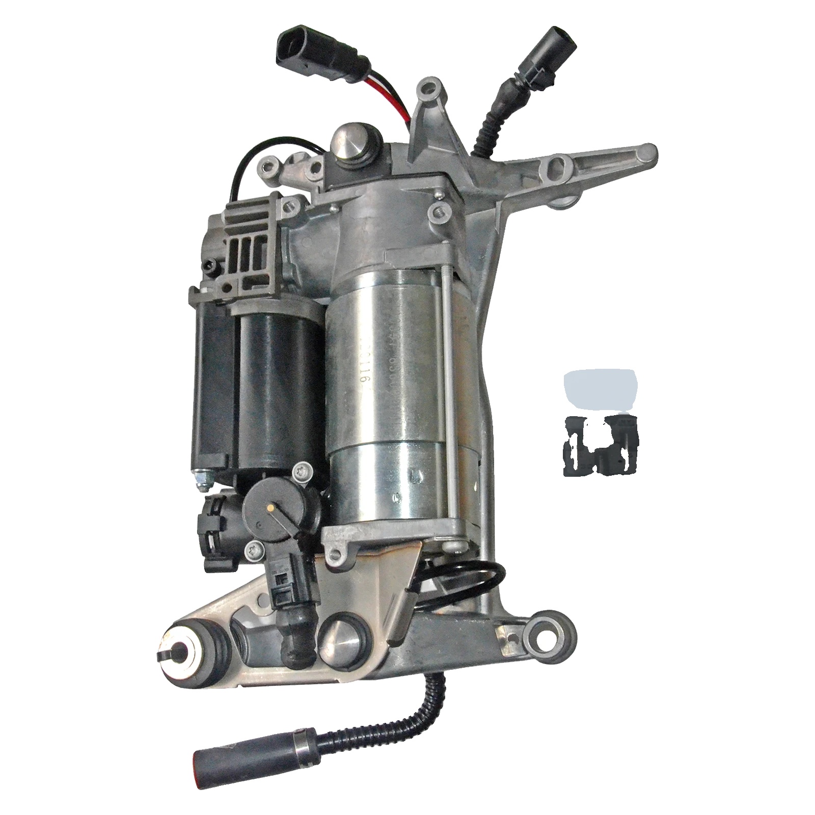 Luftfederungskompressor, Abmessungen 30 X 25 X 20 Cm, Kompatibilität Audi Q7 2007-2015, Maximaler Druck 8 Bar, Eingangsspannung 12v Dc,