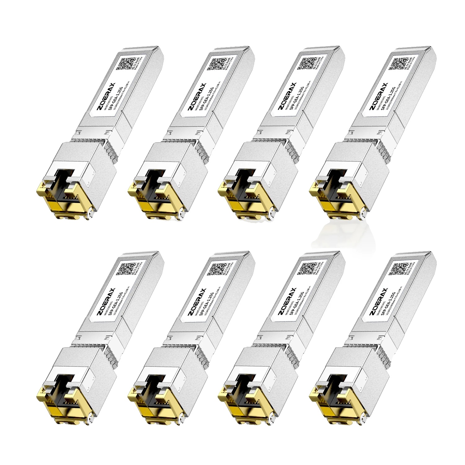Sfp+ Kupfermodul, 10g/2,5g/1,25g Kompatibilität, Langlebiges Design, 8stk 1.25g