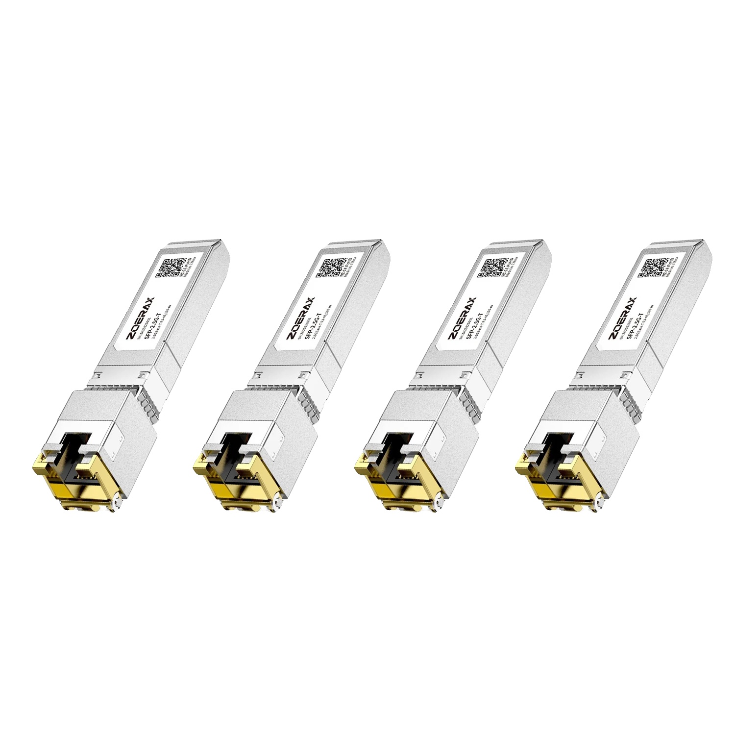 Sfp+ Kupfermodul, 10g/2,5g/1,25g Kompatibilität, Langlebiges Design, 4stk 2.5g