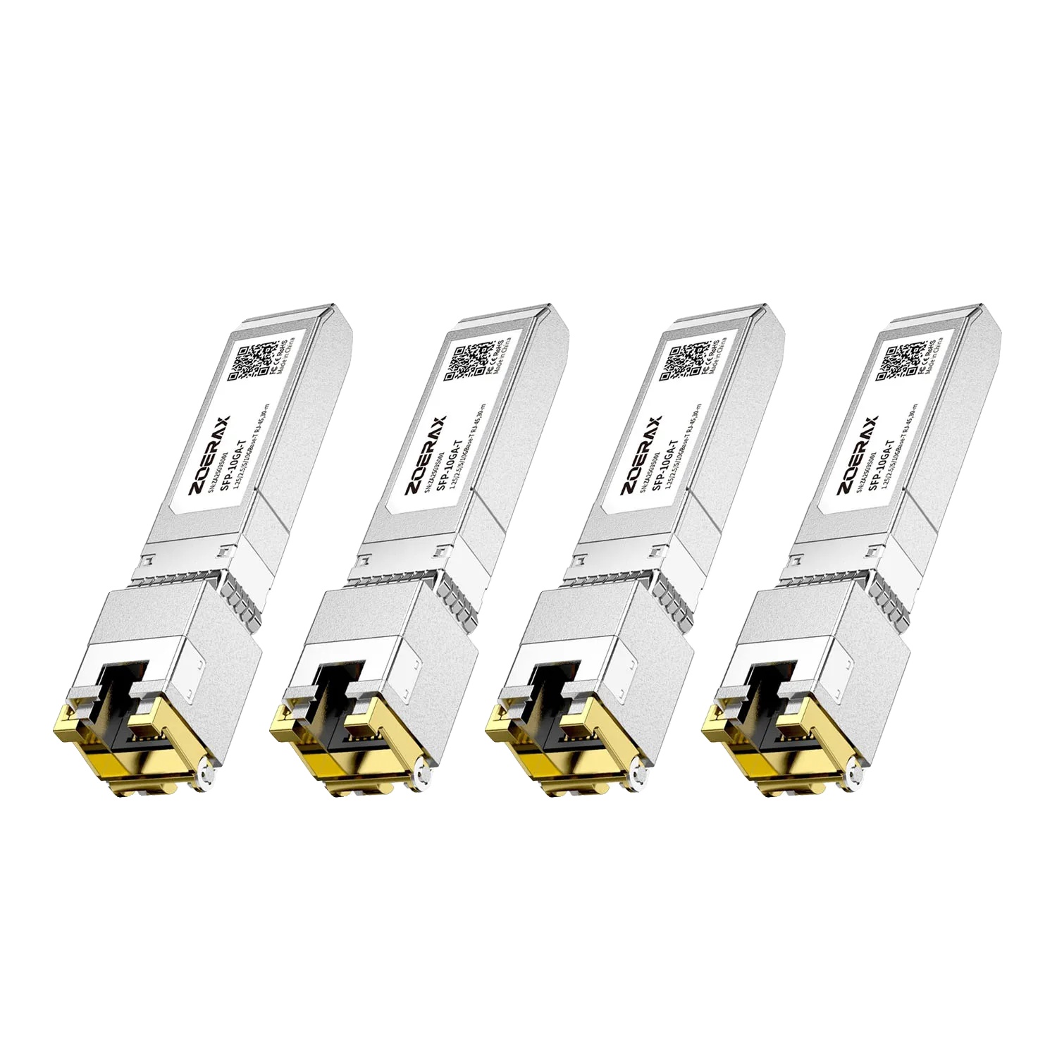 Sfp+ Kupfermodul, 10g/2,5g/1,25g Kompatibilität, Langlebiges Design, 4stk 10g