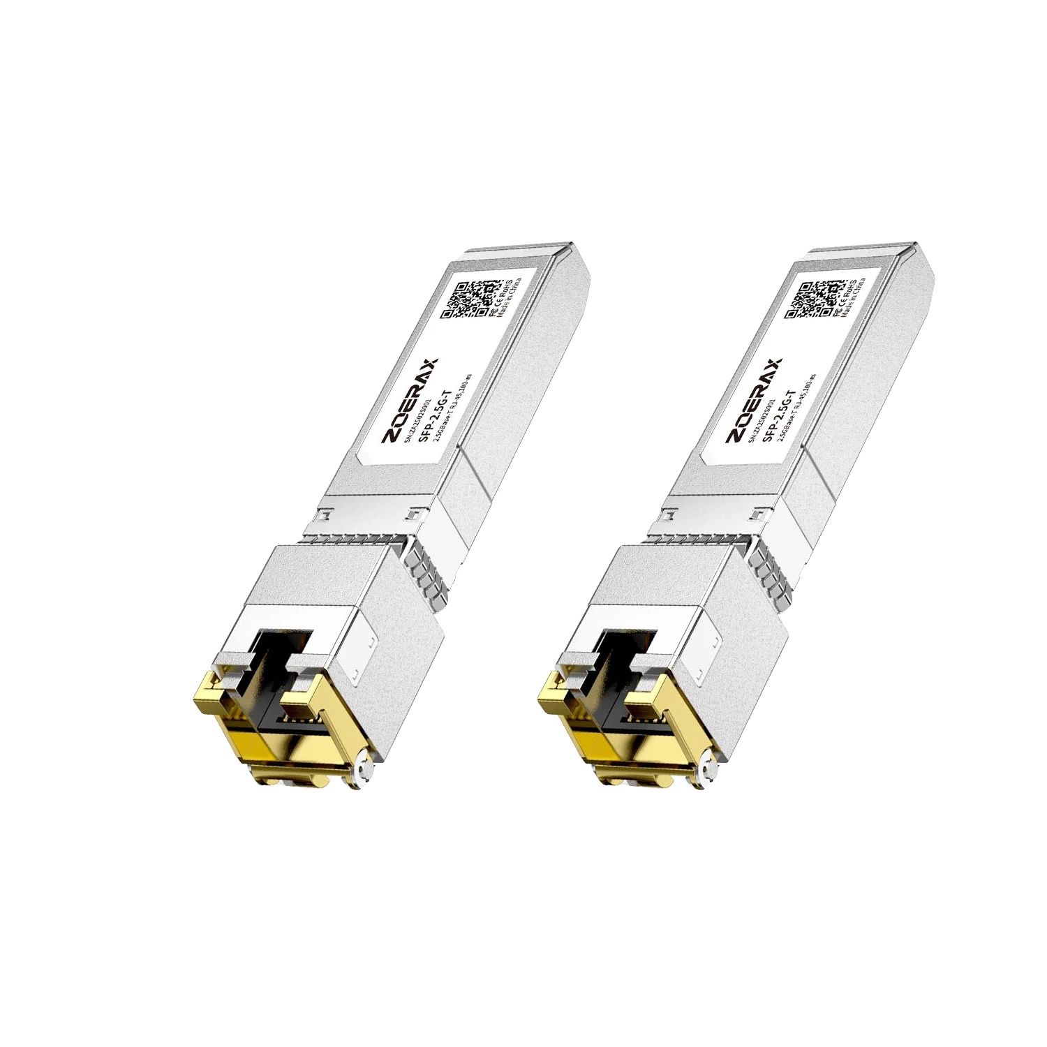 Sfp+ Kupfermodul, 10g/2,5g/1,25g Kompatibilität, Langlebiges Design, 2stk 2.5g