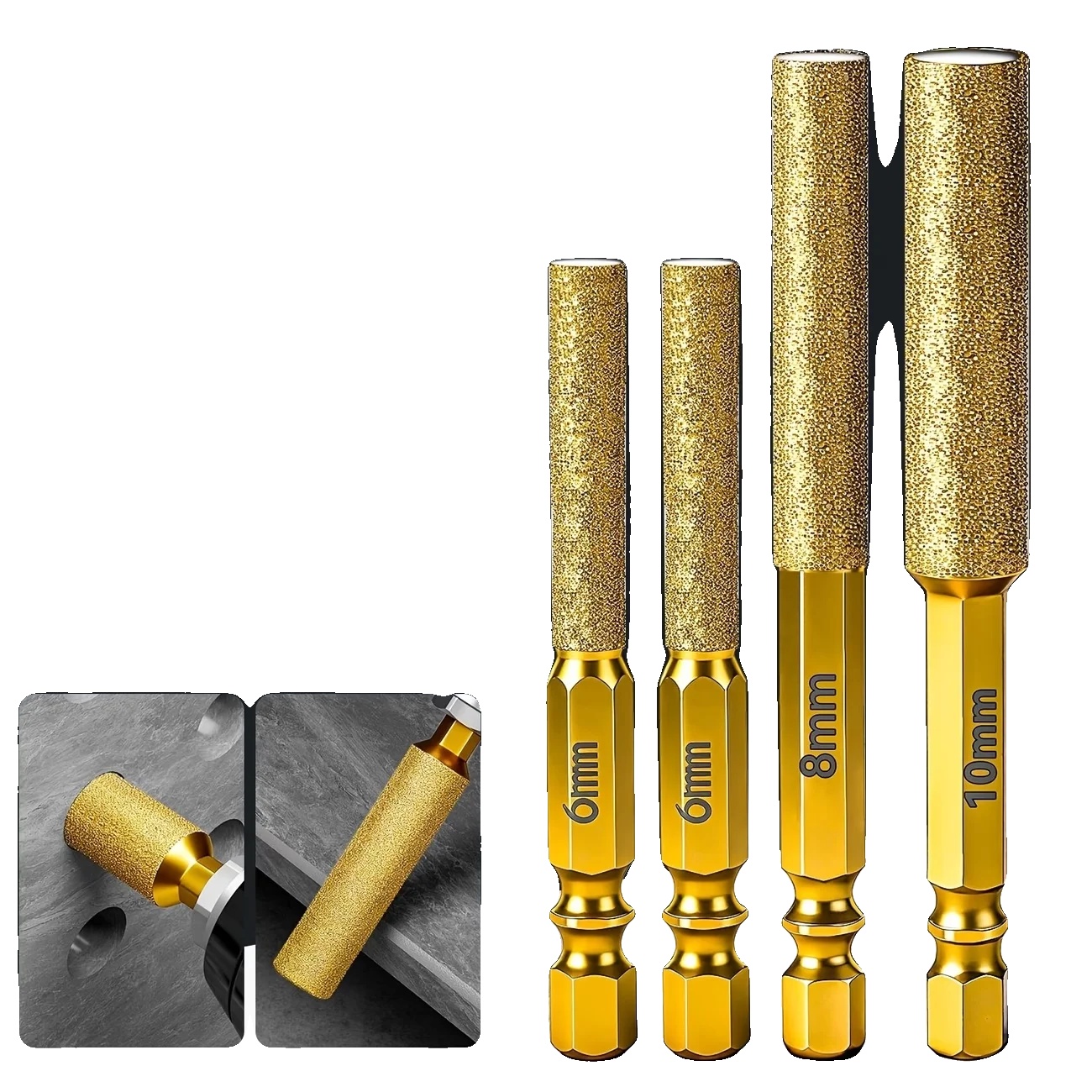 Schleifpolierkopf, Langlebige Legierung, Passt Auf Standardbohrer, 4pcs