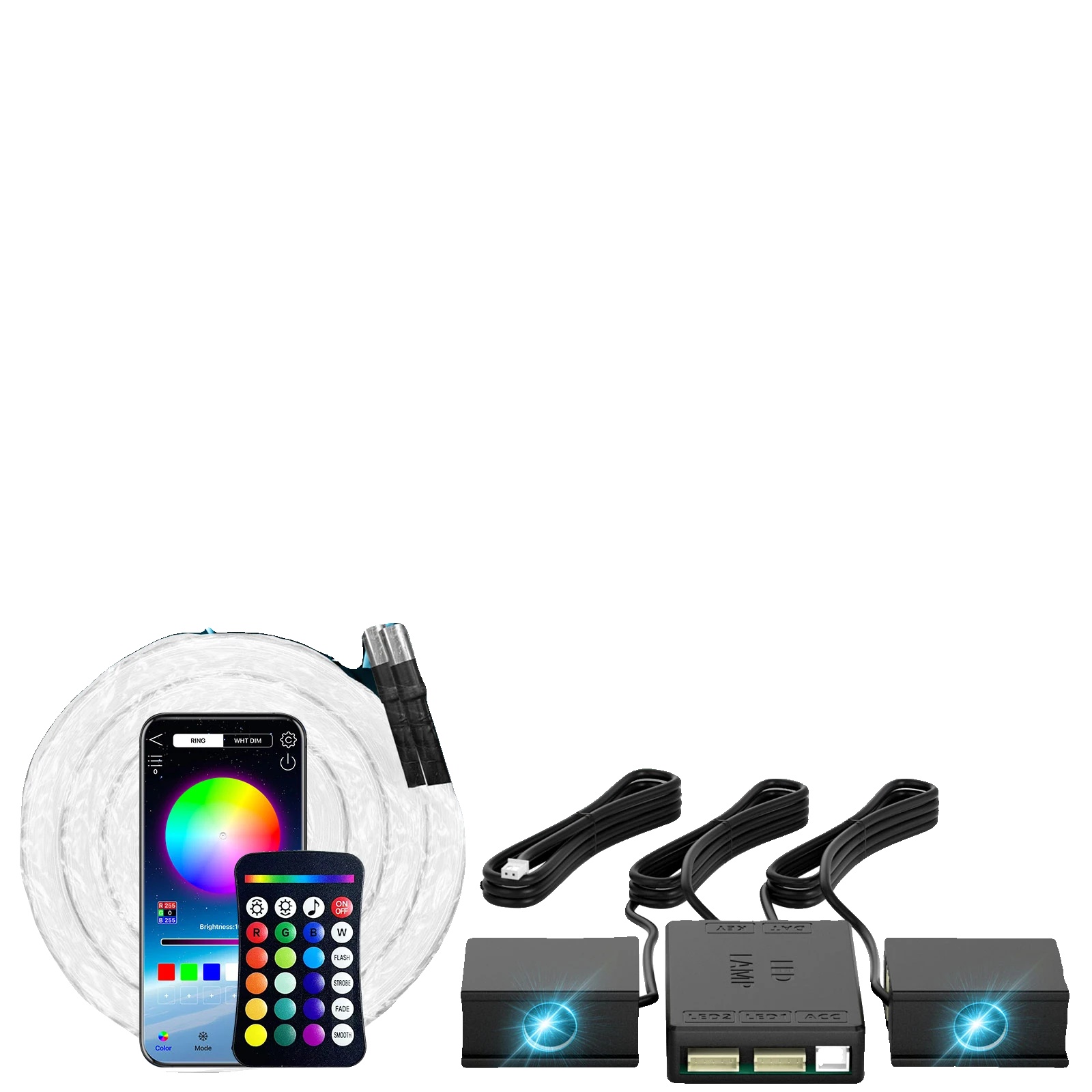 Sternenlicht-set, Fernbedienung, Geräuschaktiviert, 600stk 1.5m