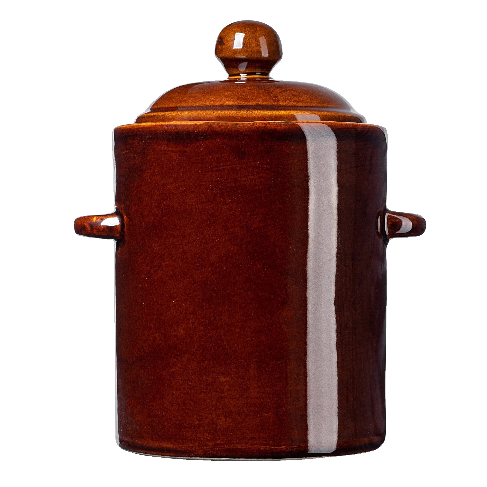 Einmachglas, 2,5 L Fassungsvermögen, Keramikmaterial, Braun