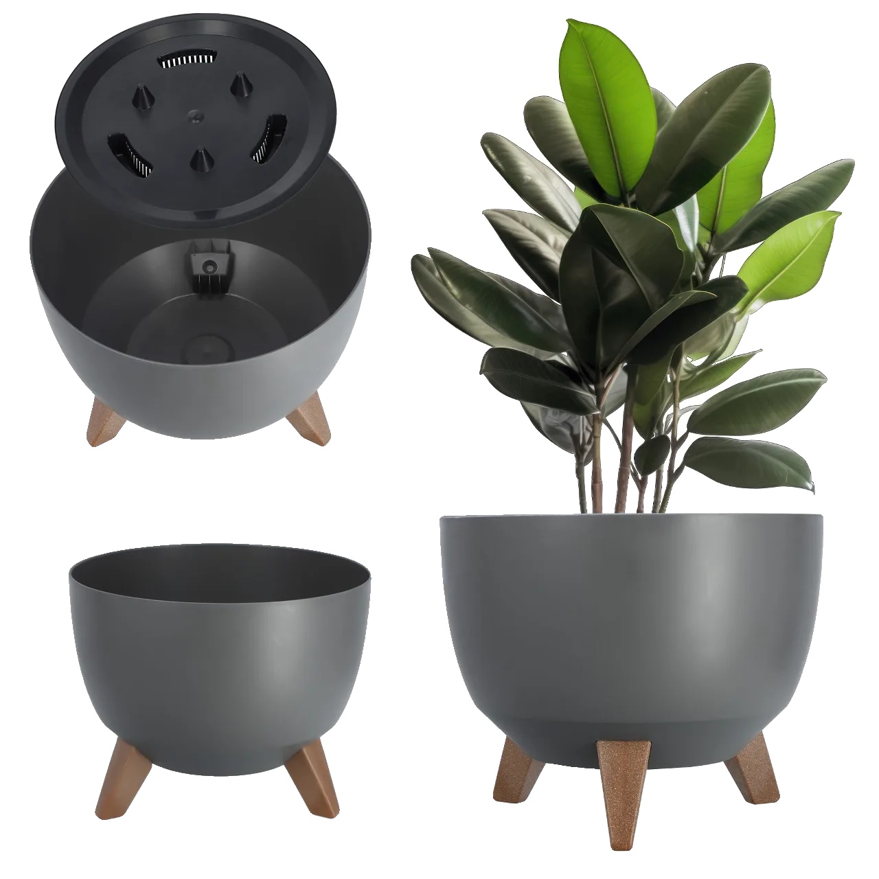 Blumentopf, 29 Cm Durchmesser, Uv-beständig, Für Innen- Und Außenbereich, Ungiftiges Material, Einzigartiges Design