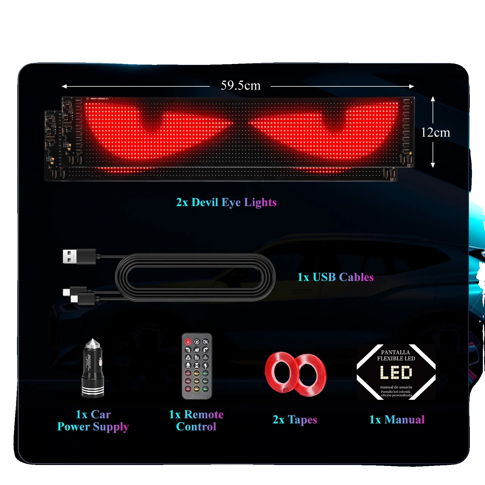 Led-pixelpanellicht, App-gesteuert, Flexibles Design, Stil1