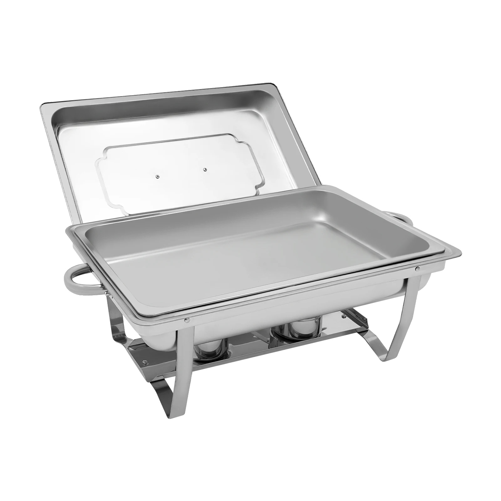 Chafing Dish, Edelstahl, 9l Kapazität, Silber