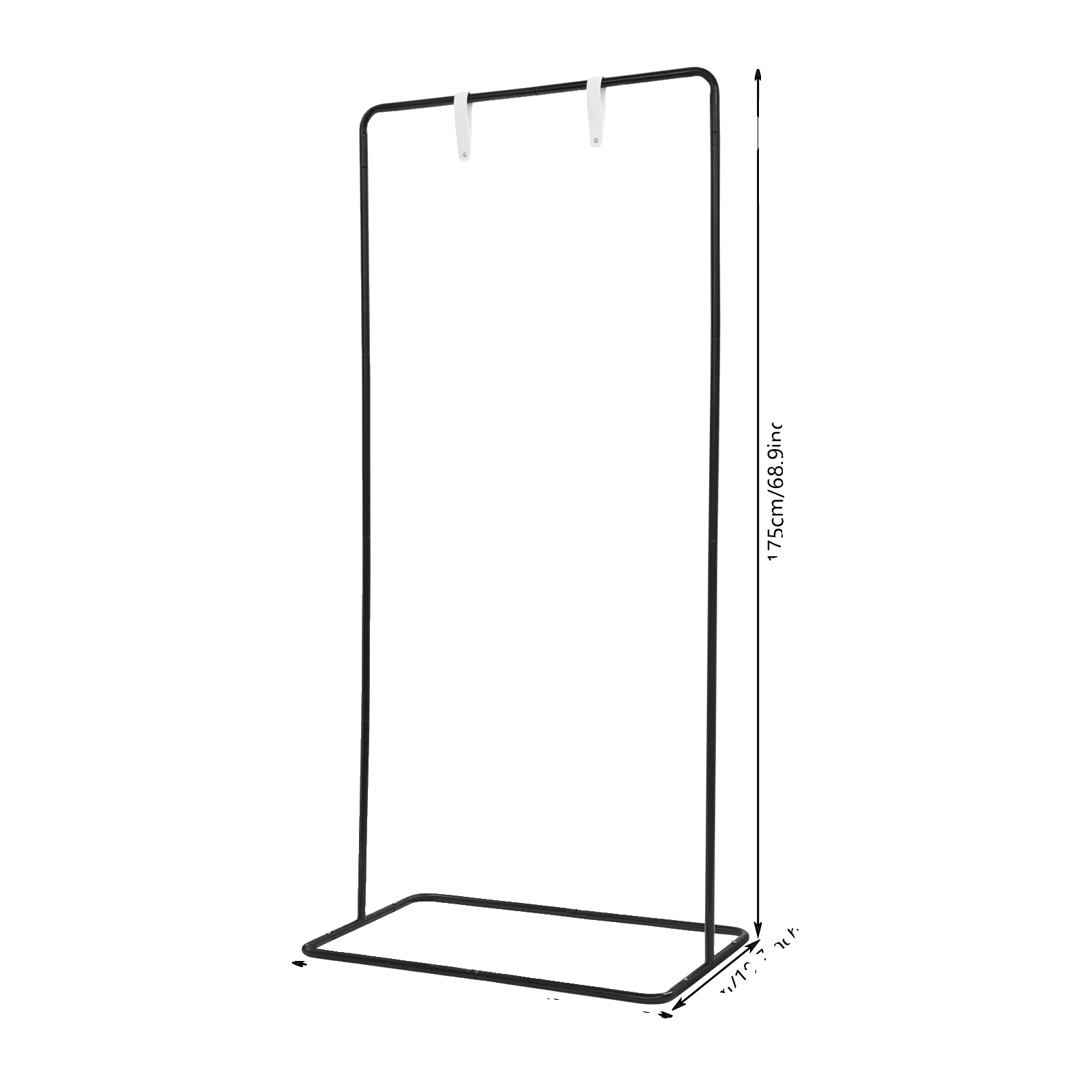 Präsentationsständer, Höhenverstellbar, Langlebige Metallkonstruktion, Schwarz