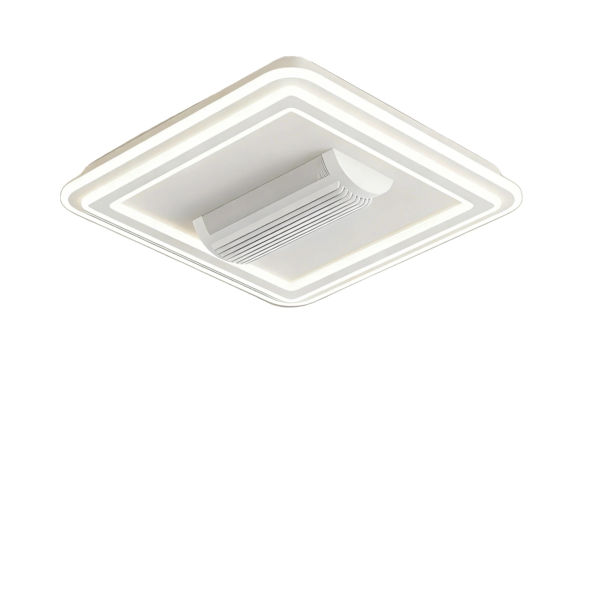 Deckenventilator, Bladeless Design, Fernbedienungsfunktionen, Weiss