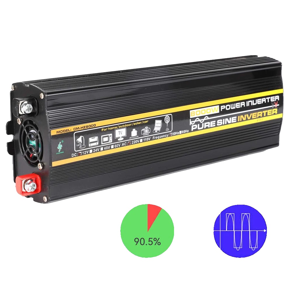 Reiner Sinuswellenwechselrichter, 8000w Spitzenleistung, Usb-ladeanschluss, 8000w