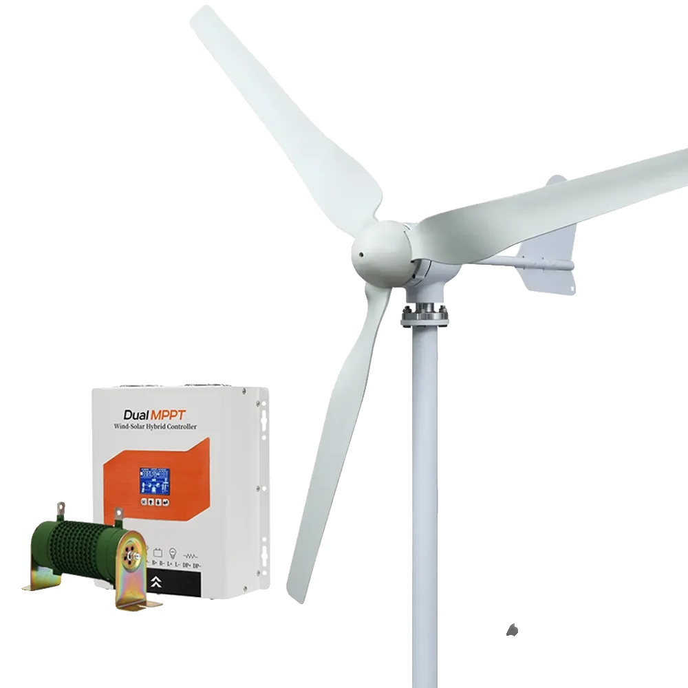 Windturbinen-generator, Geräuscharme Betriebsweise, Umweltfreundliche Energielösung, Mit Super Dmppt-b, 5000w-e, 12v-a