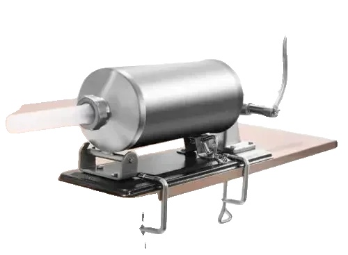 Wurstfüllmaschine, Ergonomischer Griff, Hohe Haltbarkeit, Silber
