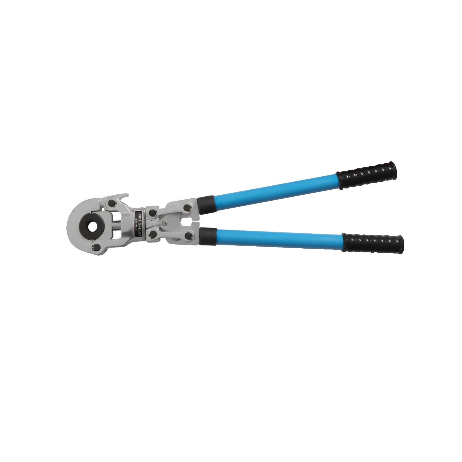 Rohrpresszange, Ergonomisches Design, 360° Drehbarer Kopf, Hellblau