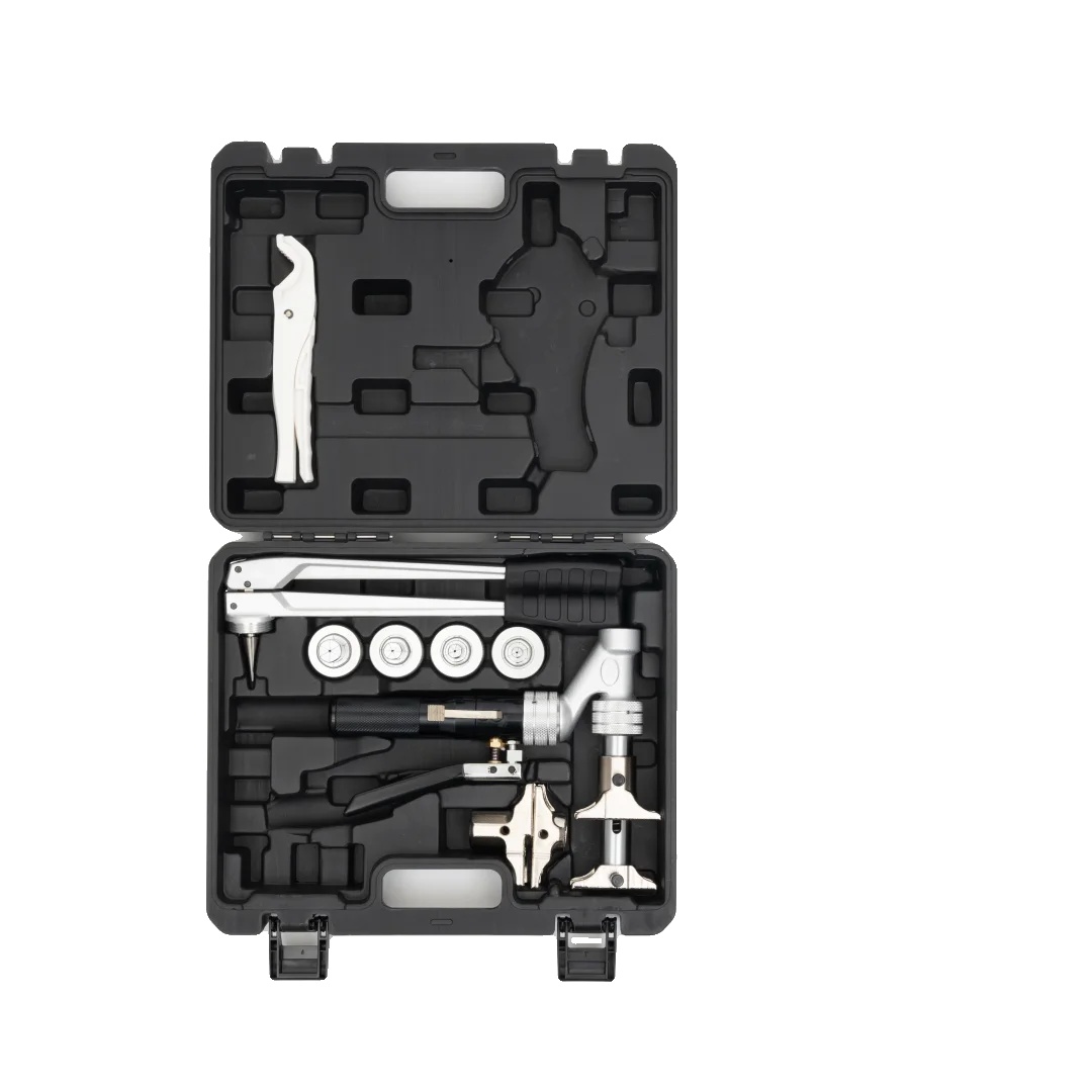 Crimpzangen-set, Hydraulisches Design, Ergonomische Griffe, Schwarz