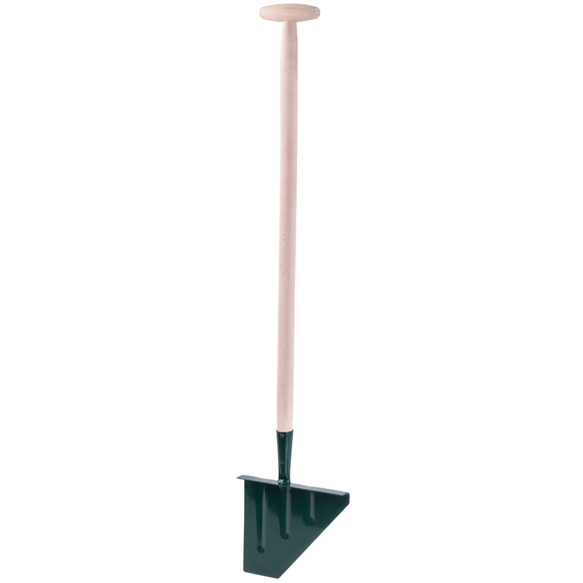 Grastrimmer, Holzgriff, Stahlklinge, Gesamtlänge 100 Cm, Klingenlänge 30 Cm, Ergonomisches Design