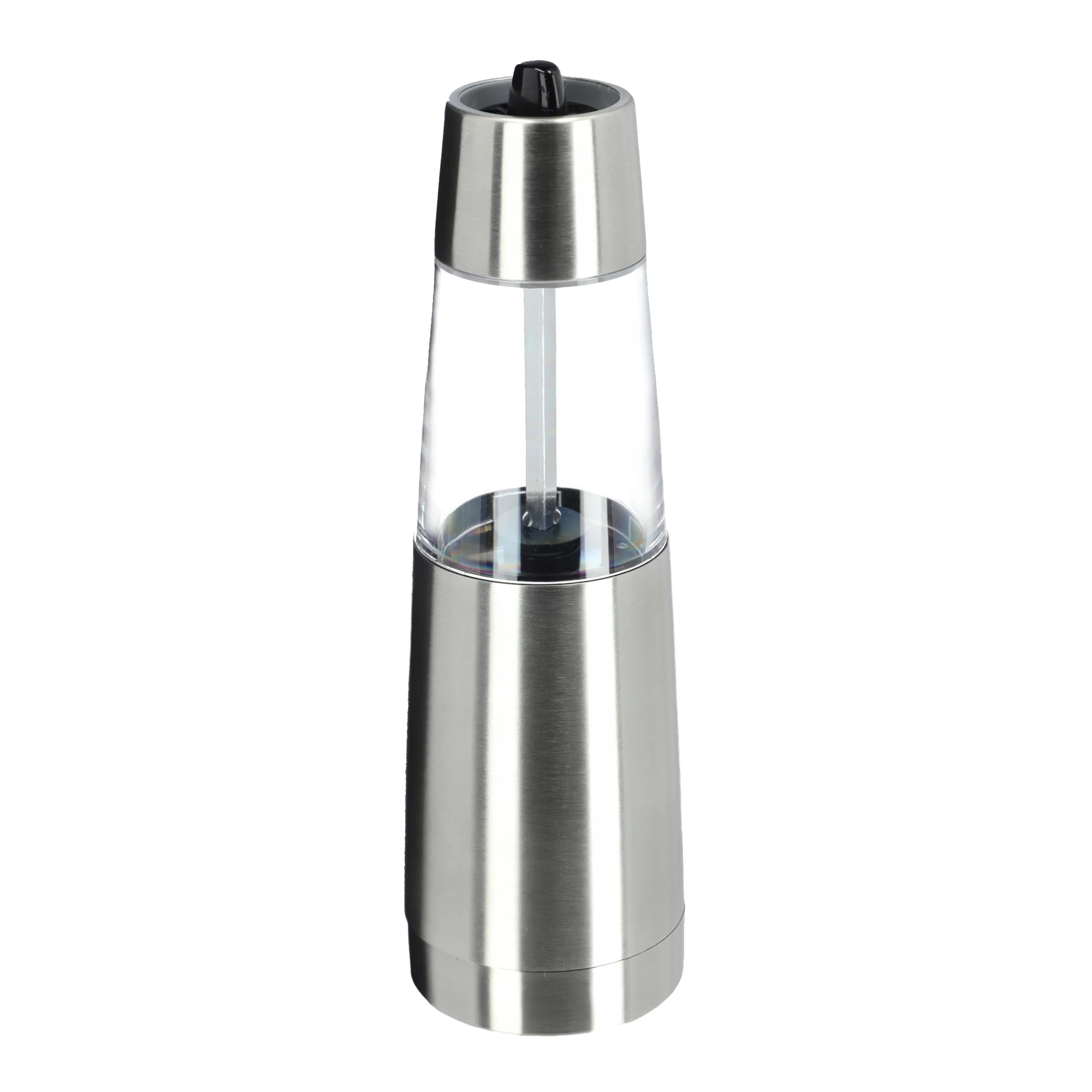 Gewürzmühle, Ergonomisches Design, Einstellbare Mahlgrade, Silber