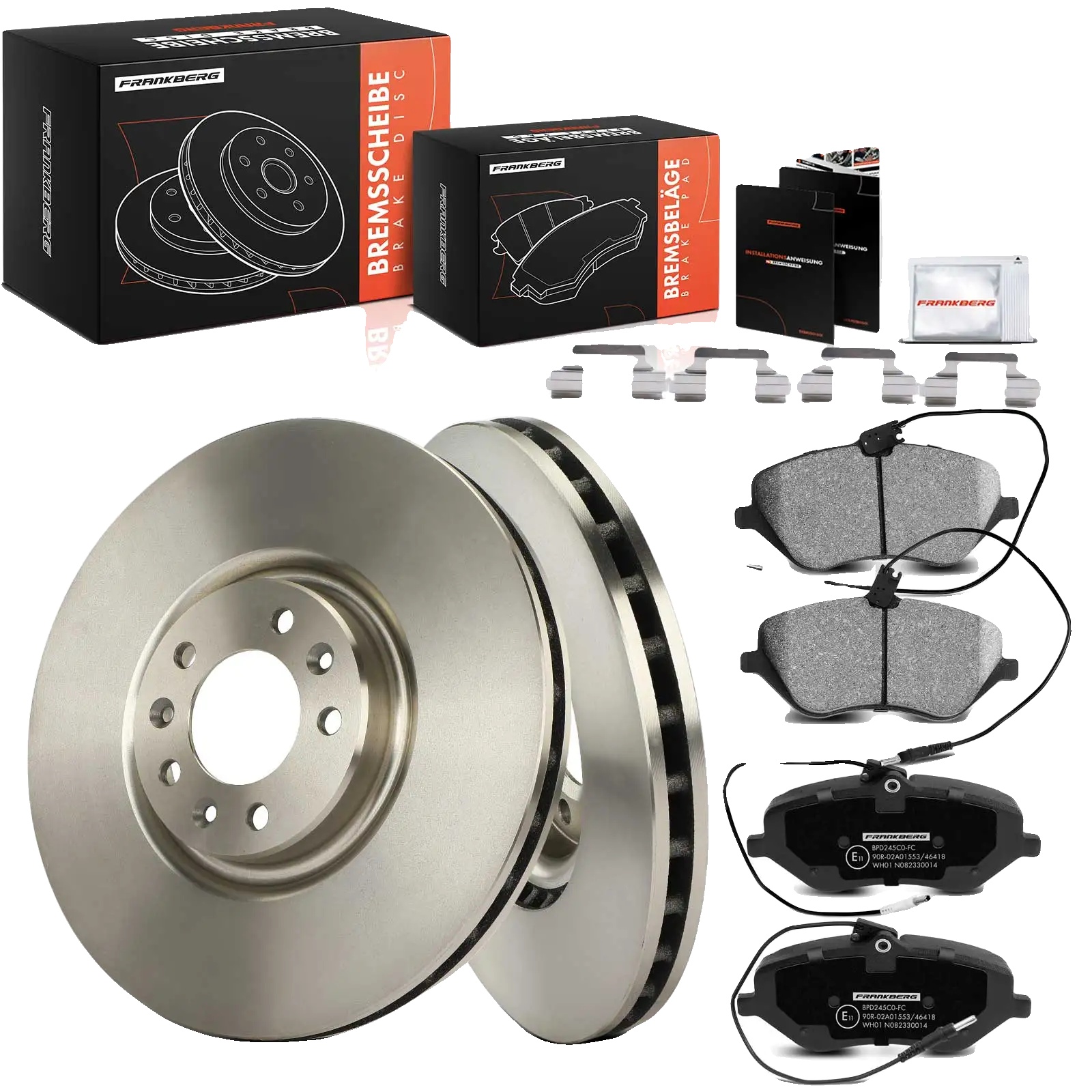 Bremsscheiben- Und Belagsatz, Durchmesser 329,8 Mm, Dicke 18 Mm, Belüfteter Typ, Passend Für Citroën Und Peugeot, 5-loch-muster