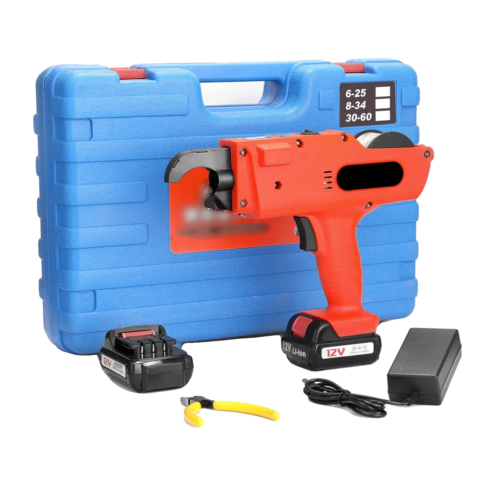 Akku-bindemaschine Für Bewehrungsstahl, Automatische Bindung, Wiederaufladbares Design, Rot