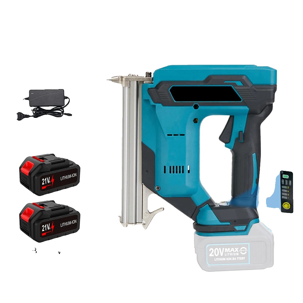 Akku-nagelpistole, Bürstenloser Motor, Ergonomisches Design, 2 Batterie
