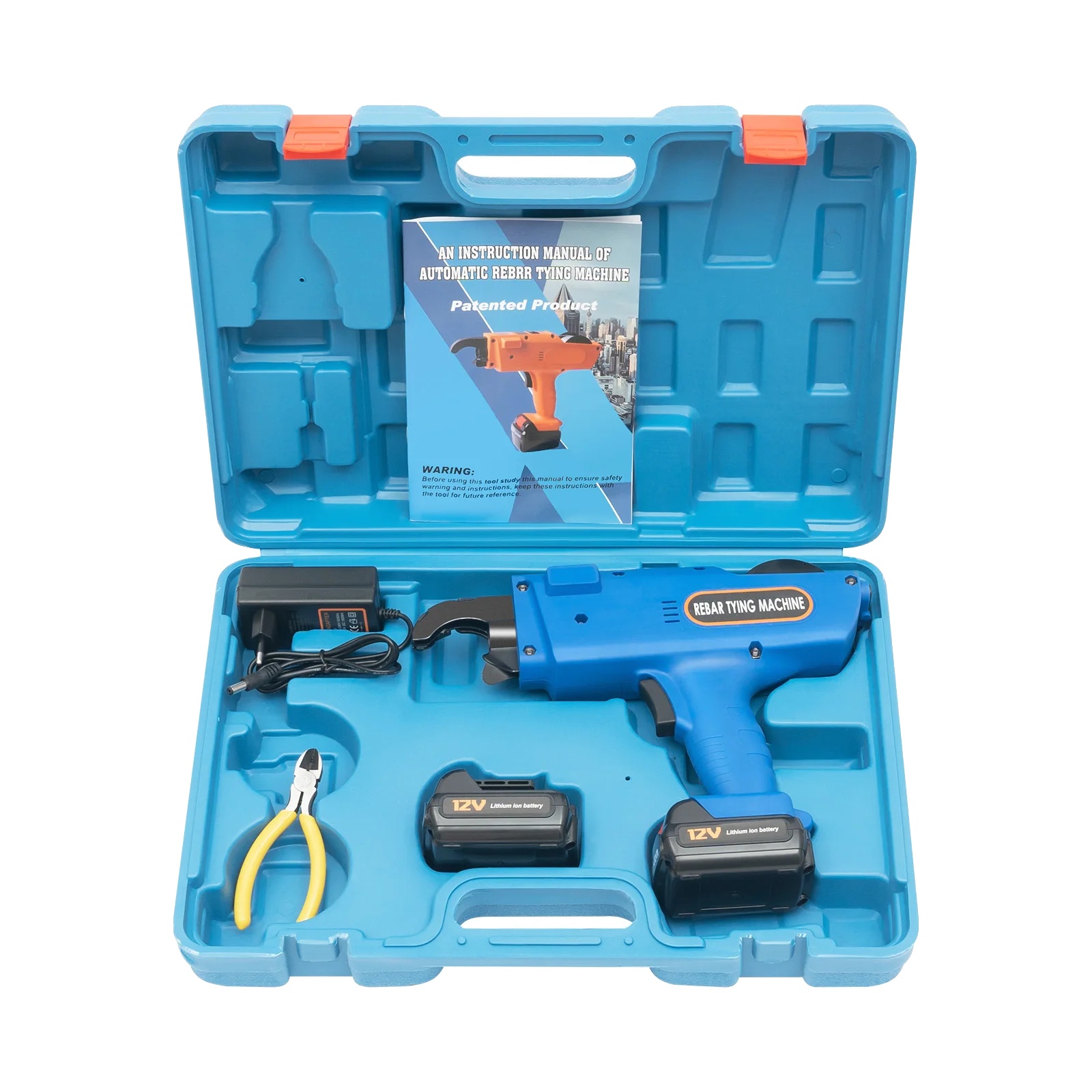 Automatische Bindemaschine, Tragbares Design, Hohe Effizienz, Blau
