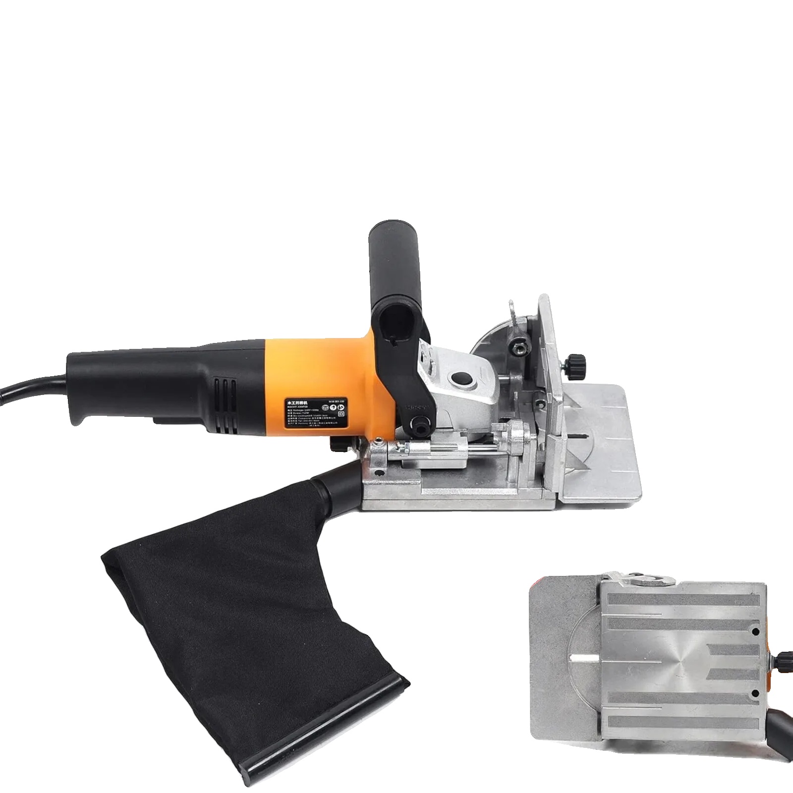 Holzlaminiermaschine, 760 W, 11600 U/min, Verstellbarer Neigungswinkel 0-90°, Tiefeneinstellung 0-18 Mm, Höheneinstellung 0-22 Mm