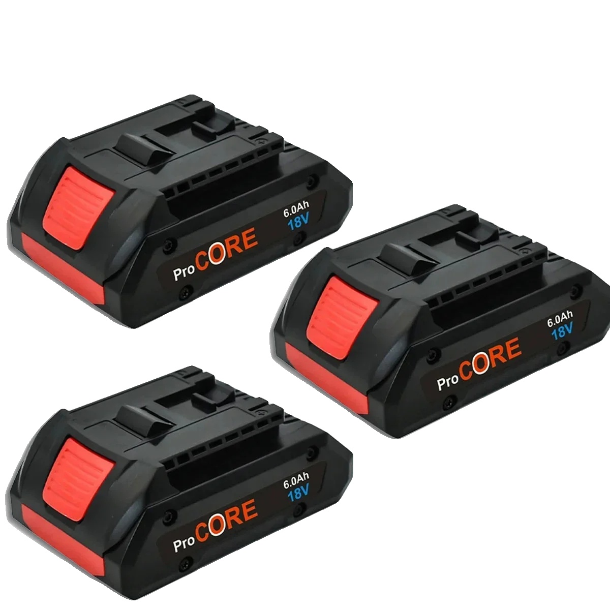 Li-ion Batterie, 6000mah Kapazität, Kompatibel Mit 18v Elektrowerkzeugen, 6.0ah 3stück