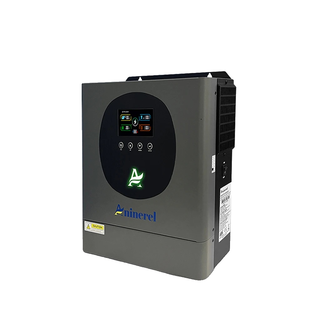 Solarwechselrichter Und Batterieset, Hybride Effizienz, Fernüberwachung, 4200w-24v-120a-wifi