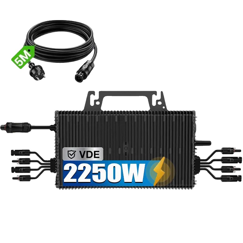 Mikro-wechselrichter, Rückflussverhinderung, Hohe Effizienz, 2250w Wechselrichter, 190-270v, 16-60v