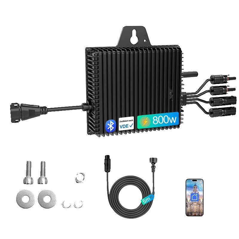 Mikro-wechselrichter, Dual-mppt, Intelligente Überwachung, 800w, 230v