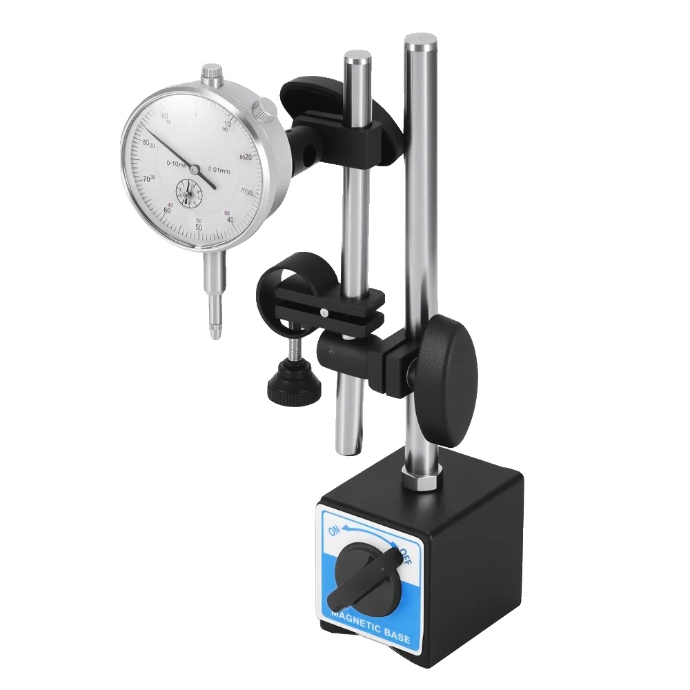Messuhr, 0-1 Zoll Präzision, 0,01 Mm Genauigkeit, 0-10 Mm Messbereich, Magnetbasis Halter, Fein Einstellbarer Langer Arm