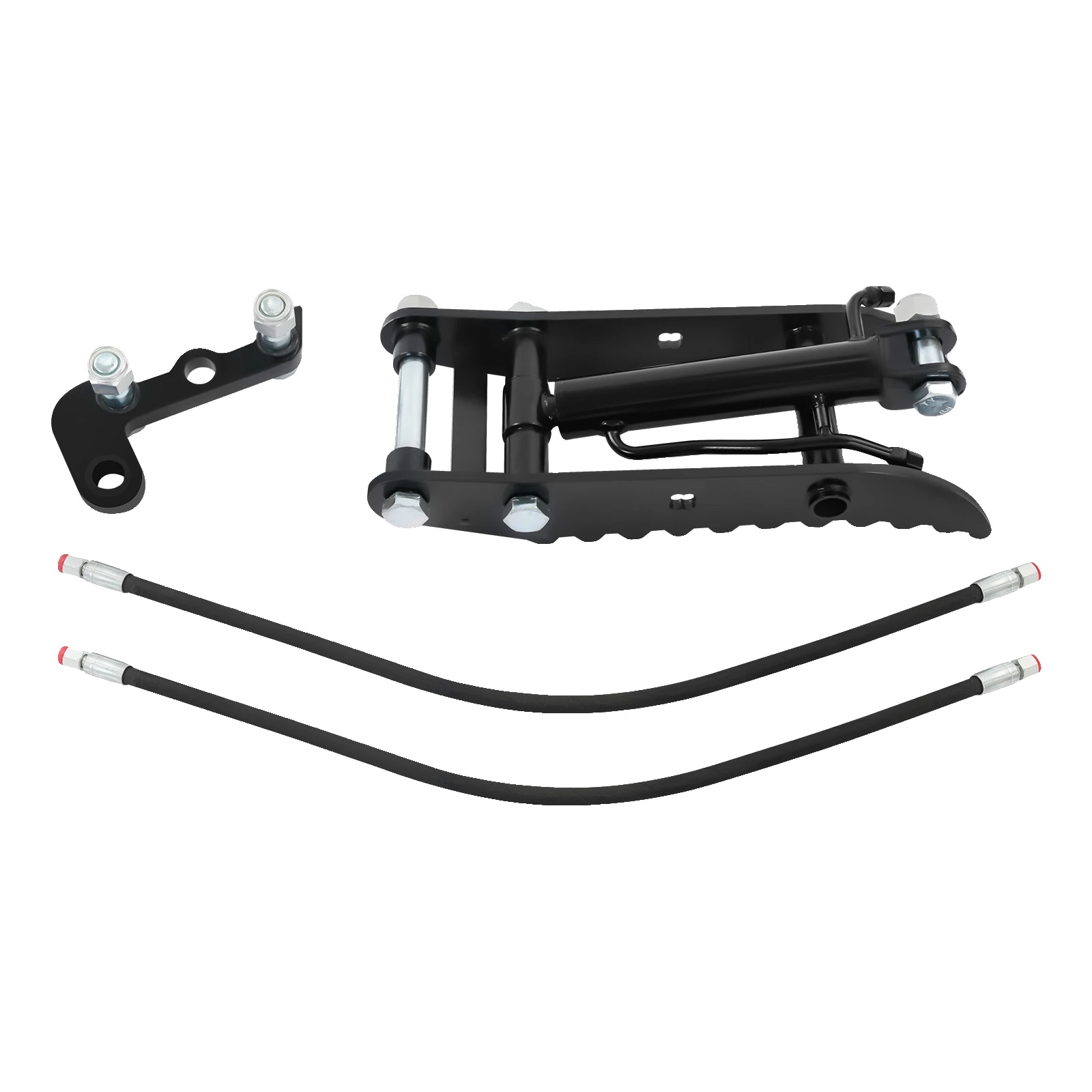 Hydraulischer Daumenklammer, Langlebige Stahlkonstruktion, Vielseitiges Zubehör, Schwarz