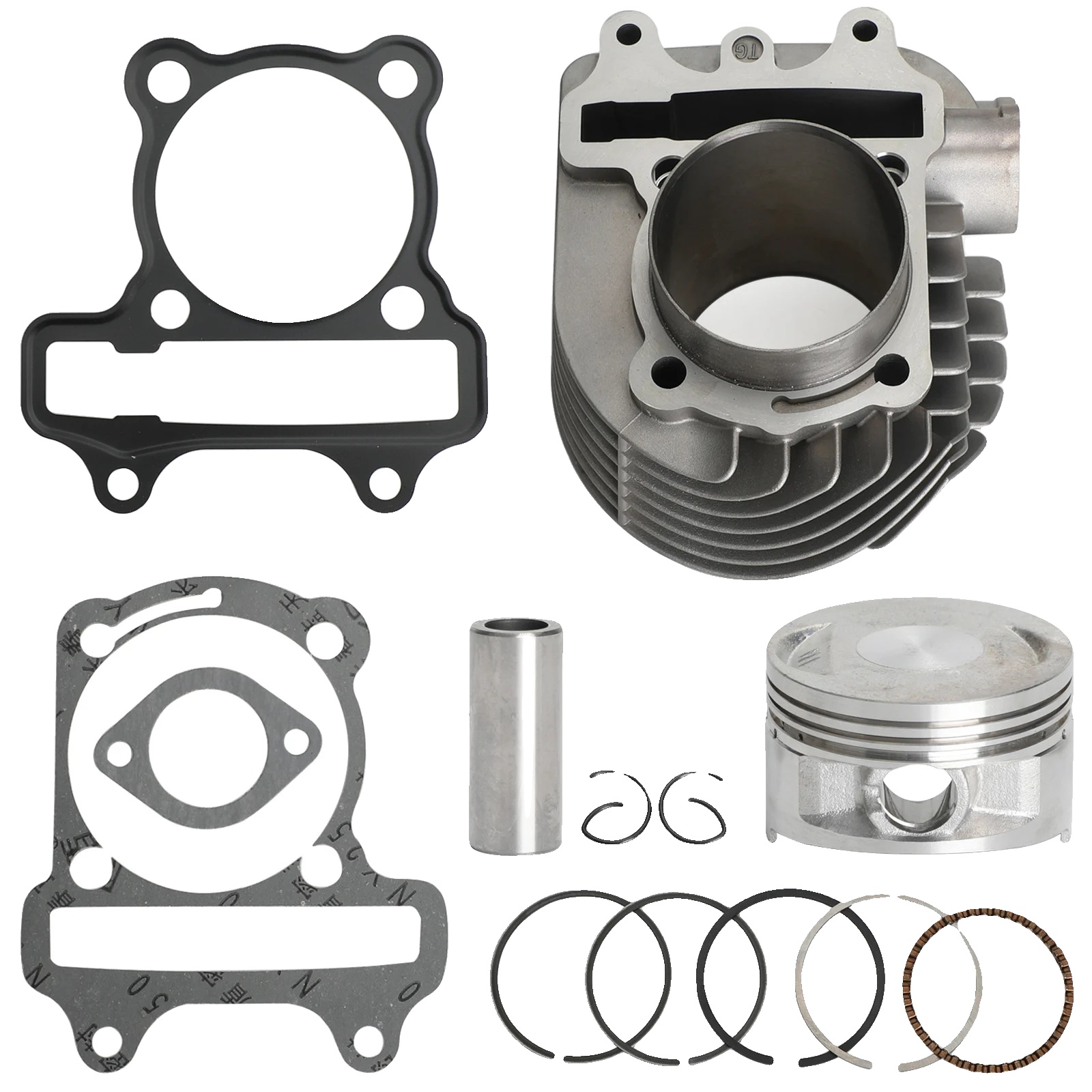 Zylinderkit, 61 Mm Bohrungsgröße, Geschmiedetes Aluminium-material, Passend Für Gy6-motoren, Einschließlich Kolben Und Dichtungen, Hochleistungsdesign