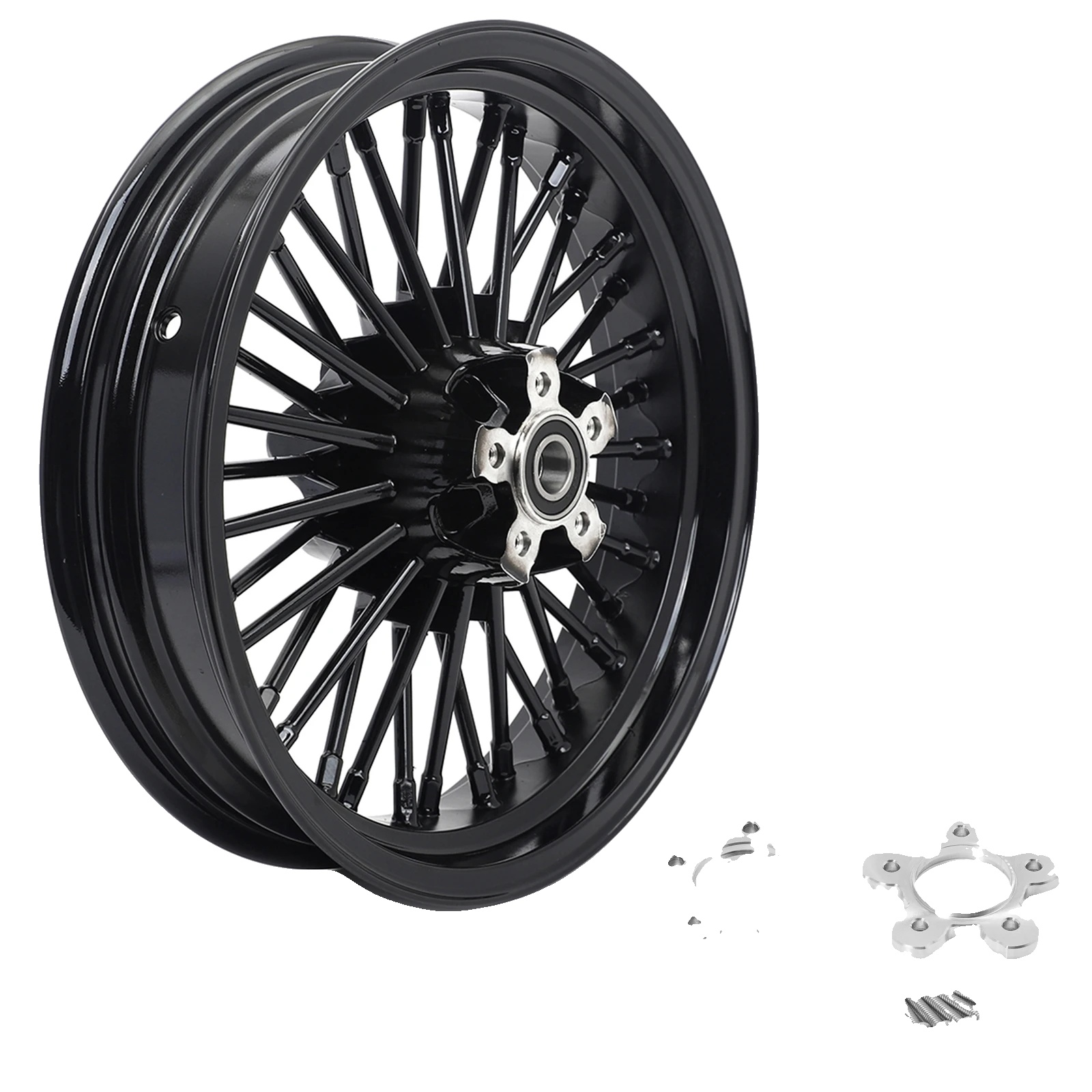 Vorderrad, Hochwertiges Aluminium, Passt Für Harley Touring Modelle 1984-2008, 16 3.5 Schwarz