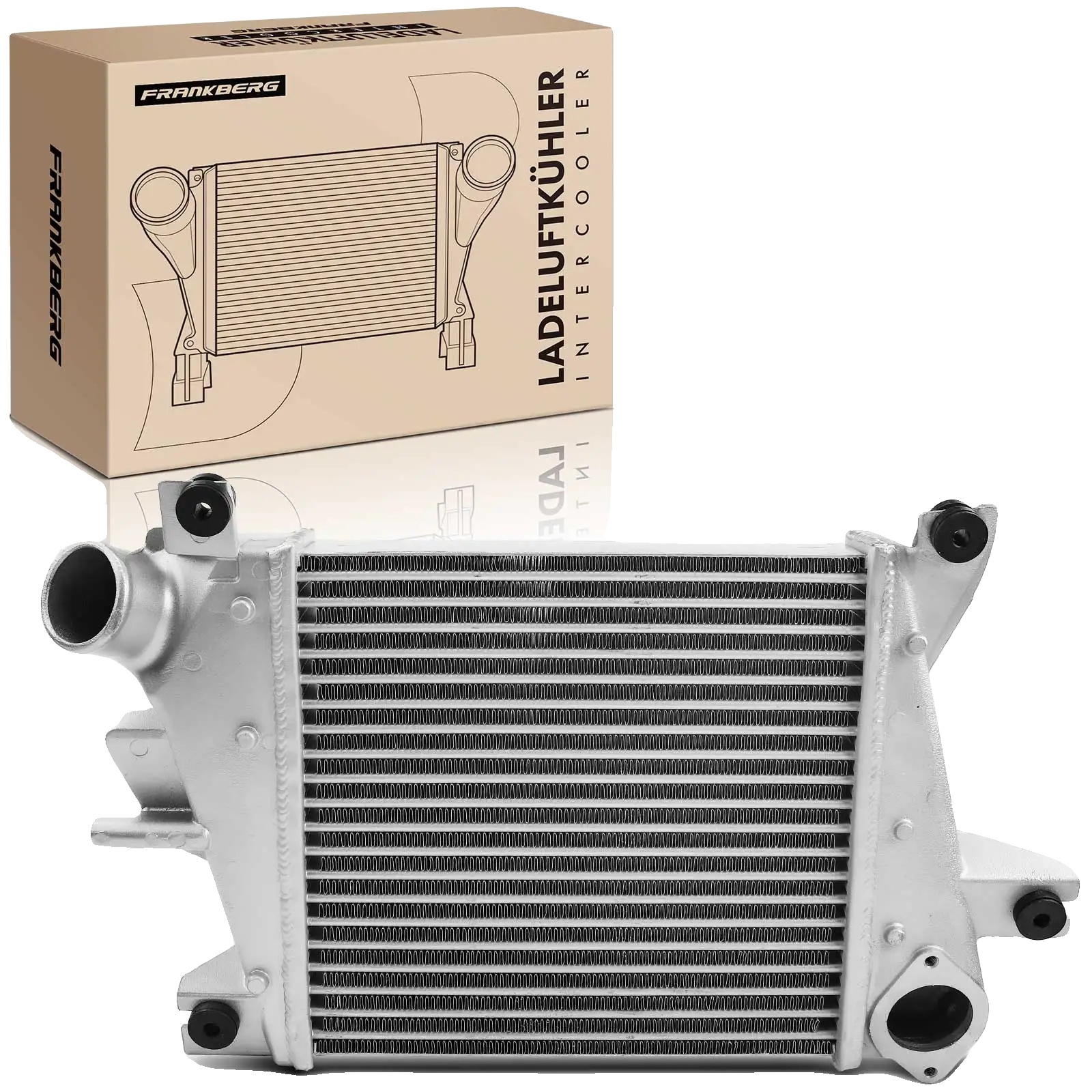 Ladeluftkühler, Aluminium, Nettolänge 304 Mm, Nettobreite 288 Mm, Nettotiefe 62 Mm, Kompatibel Mit Nissan X-trail T30