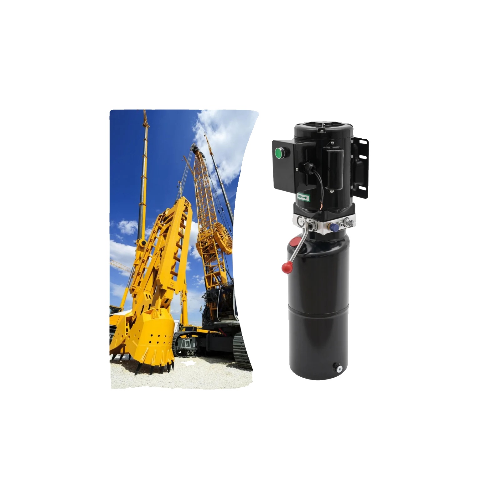 Hydraulikpumpe, 2200w Leistung, 10l Öltankkapazität, Maximaler Druck 18mpa, Normaler Arbeitsdruck 12mpa, Durchflussrate 4,6l/min