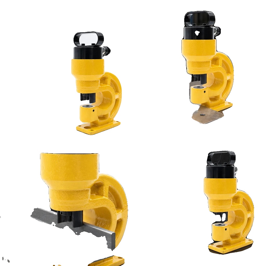 Hydraulisches Lochstanzen-werkzeug, 31t Stanzdruck, 95mm Hals-tiefe, 4 Stanzeinsätze, Stahlmaterial, Tragbares Design