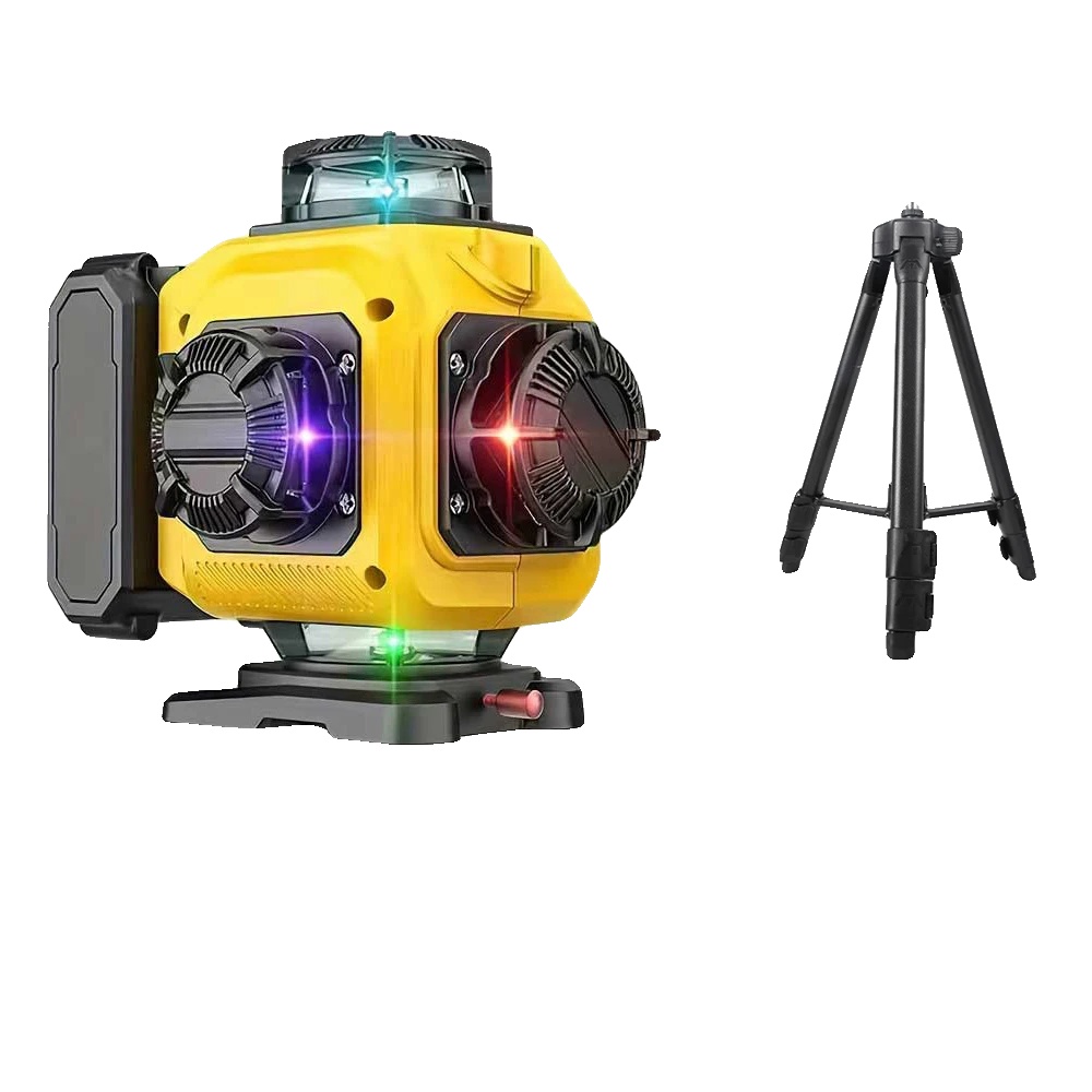 Laser-niveau, 16 Linien, Kompaktes Design, Kunststoffbox 1 Batterie