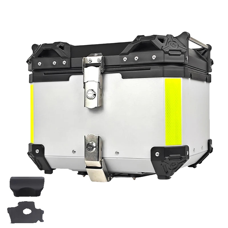 Motorrad Topcase, Wasserdicht, Diebstahlschutzschloss, Silber