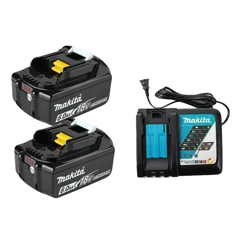 Akku Für Elektrowerkzeuge, 18v, Integriertes Batteriemanagementsystem, 6.0ahx2 Ladegerätx1