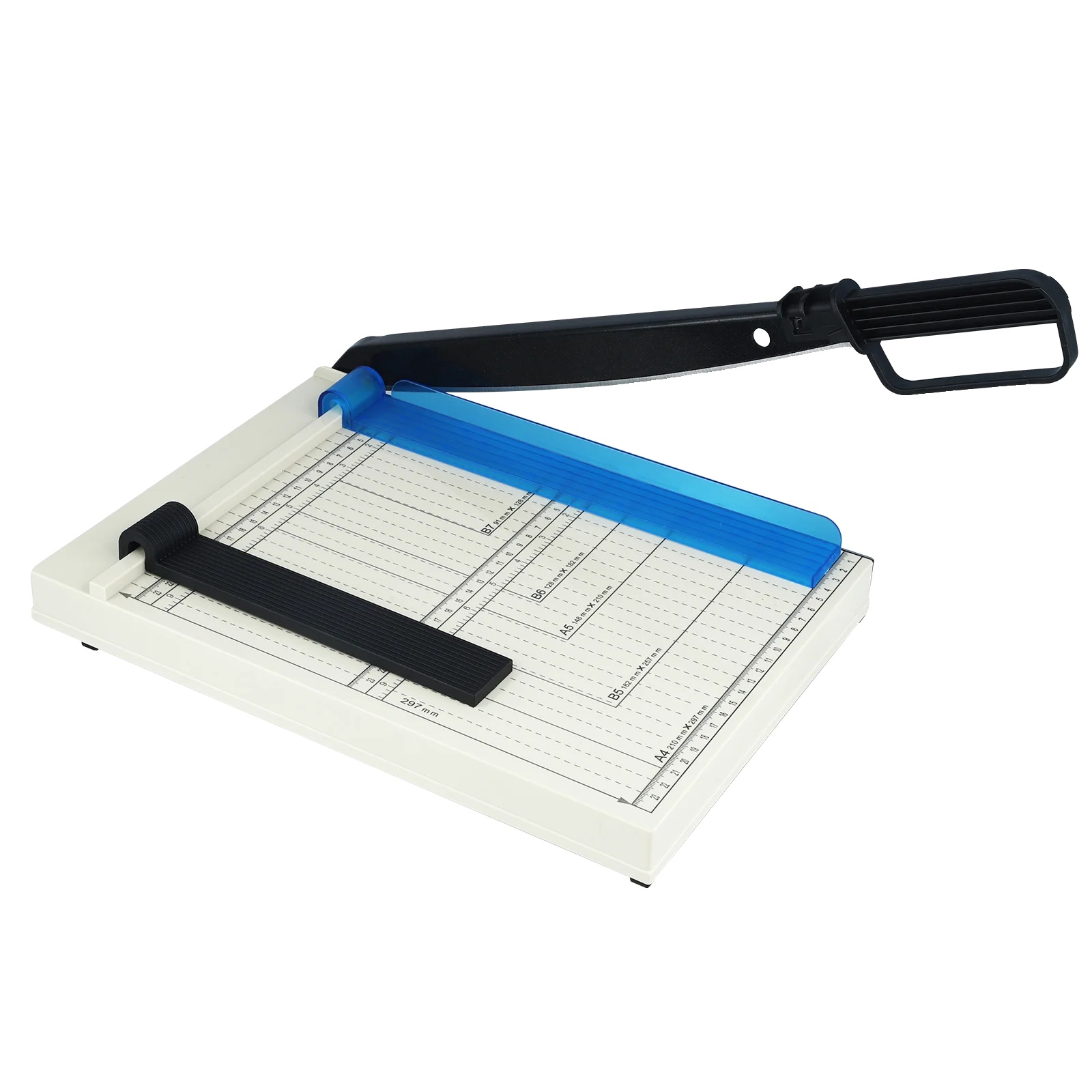 Papierschneider, 15 Blatt Kapazität, Sichere Hebelaktion, Schwarz