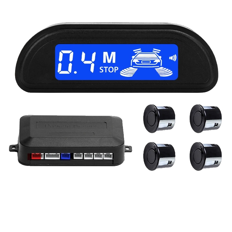 Parksensor-kit, Betriebsspannung 12v Dc, Erkennungsdistanz 0,3m - 2,0m, Ultraschallfrequenz 40khz, Sensor Durchmesser 22mm, Hauptsteuerbox Größe 90mm