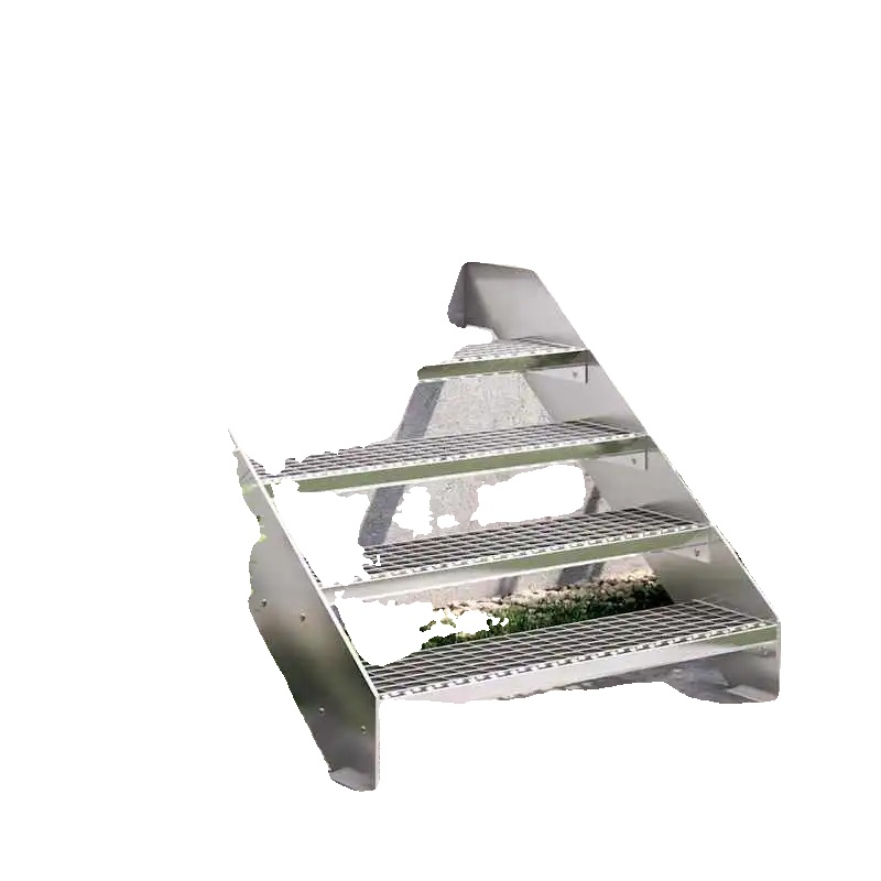 Trittstufe, Verzinkter Stahl, Rutschfeste Ausführung, 90 X 24 X 7 Cm-a