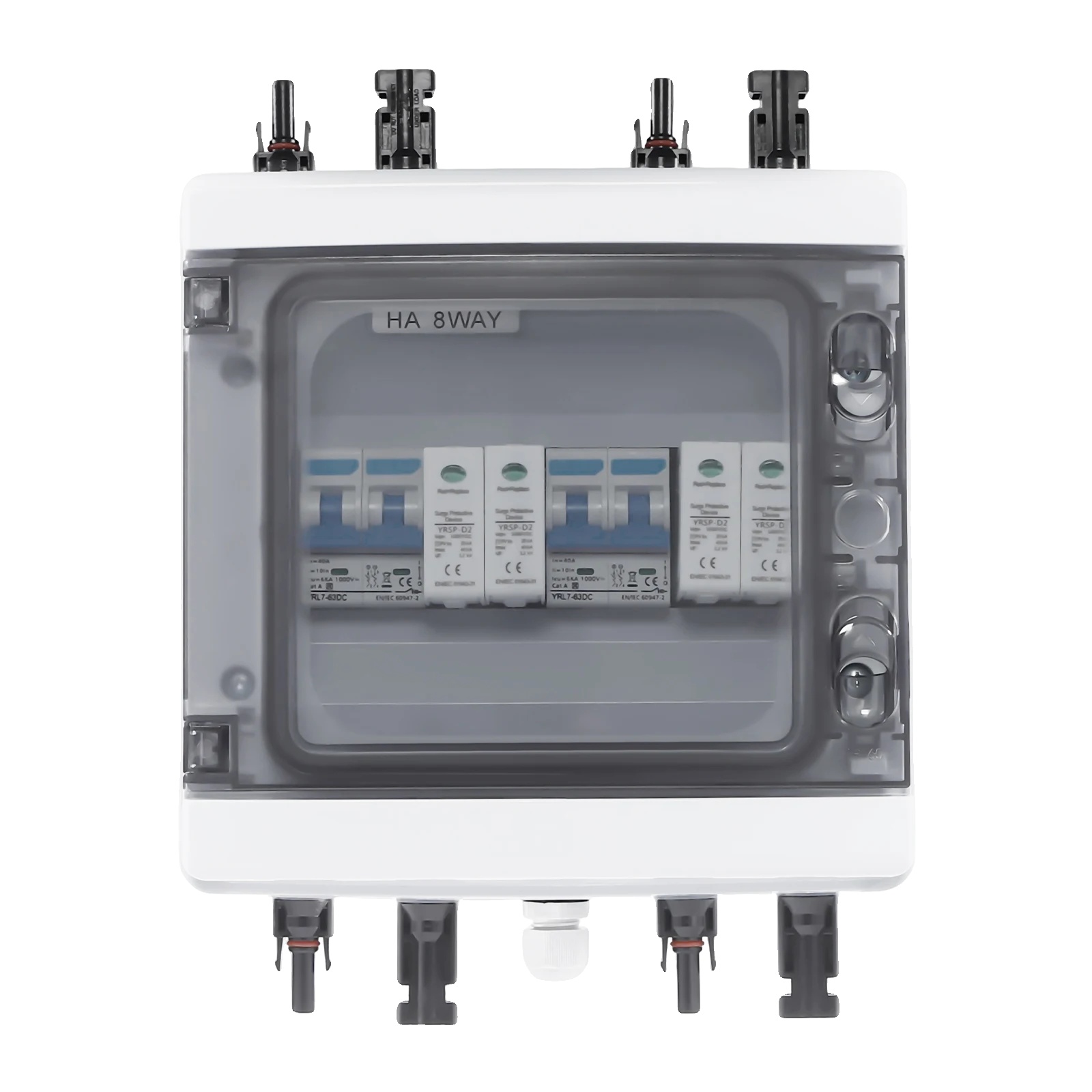 Solar Combiner Box, 40a Ausgang, Wetterbeständiges Design, 2 In 2 Out 40a 1000v