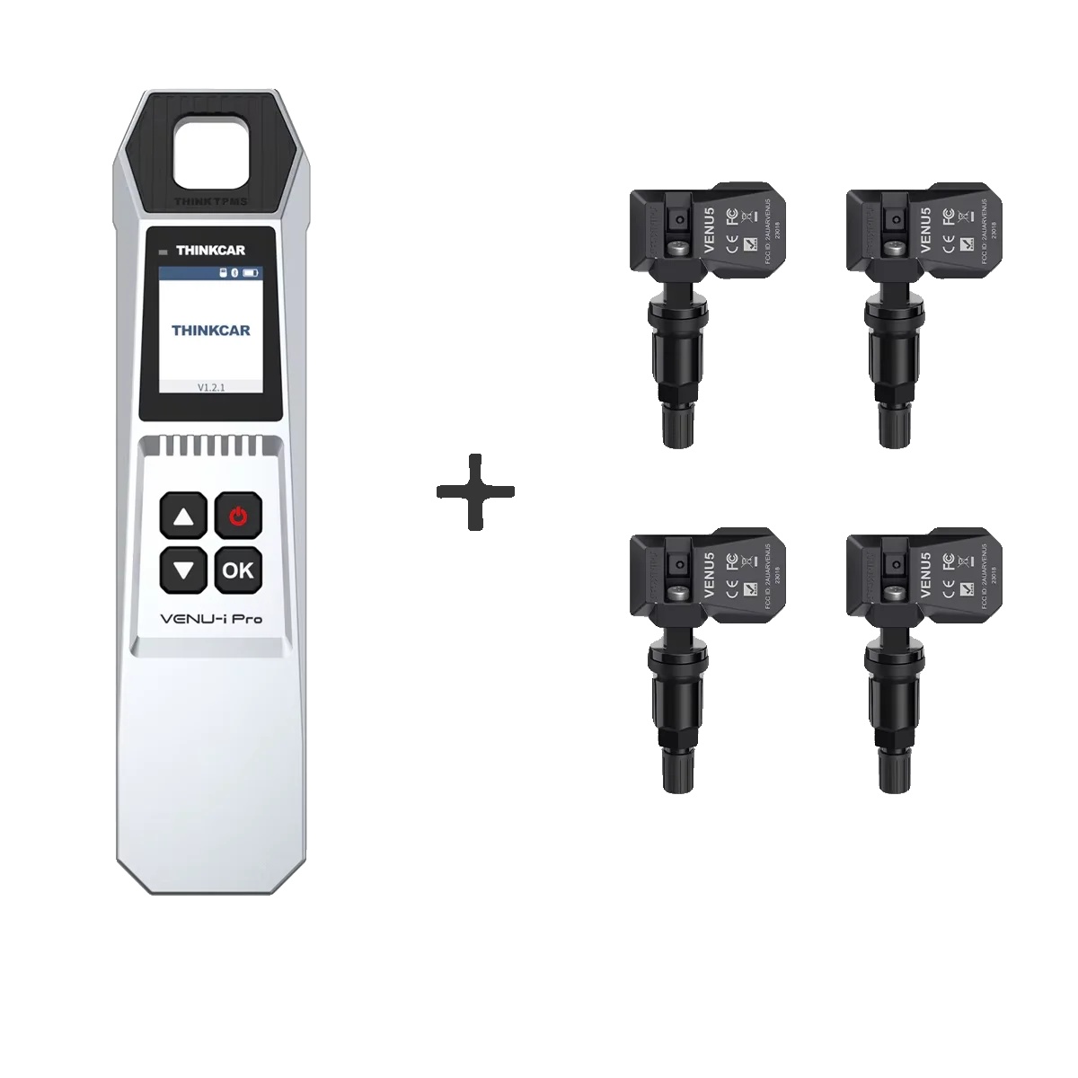 Tpms-erkennungswerkzeug, Bluetooth-konnektivität, Erweiterte Diagnosen, Mit 4 Stück Sensoren