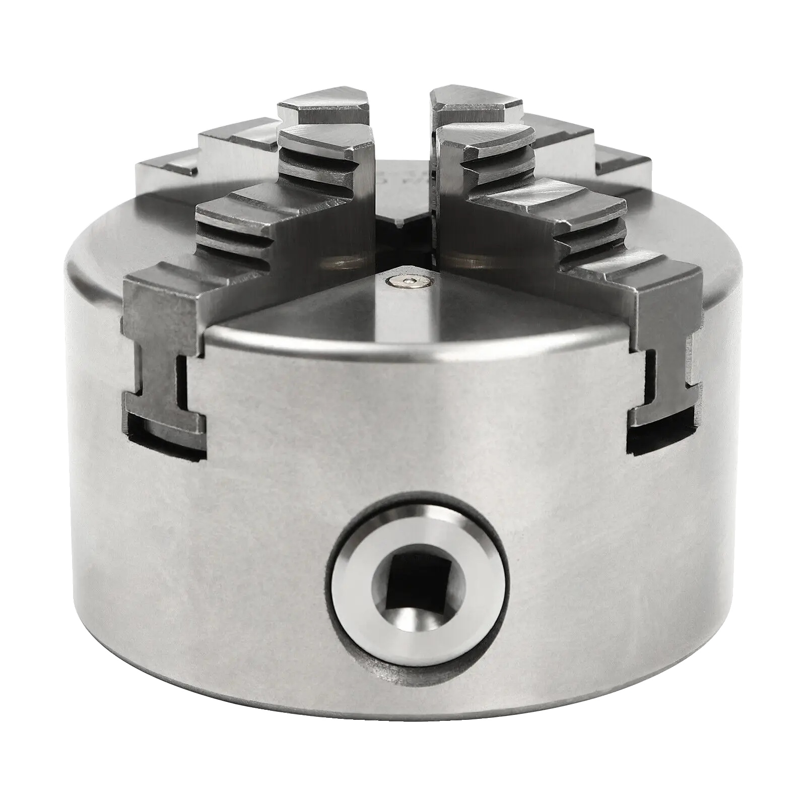 4-backen Selbstzentrierfutter, Maximaldrehzahl 6600 U/min, Innenbackenspannbereich 2-22 Mm, Zentrierpräzision 0,07 Mm, Silber