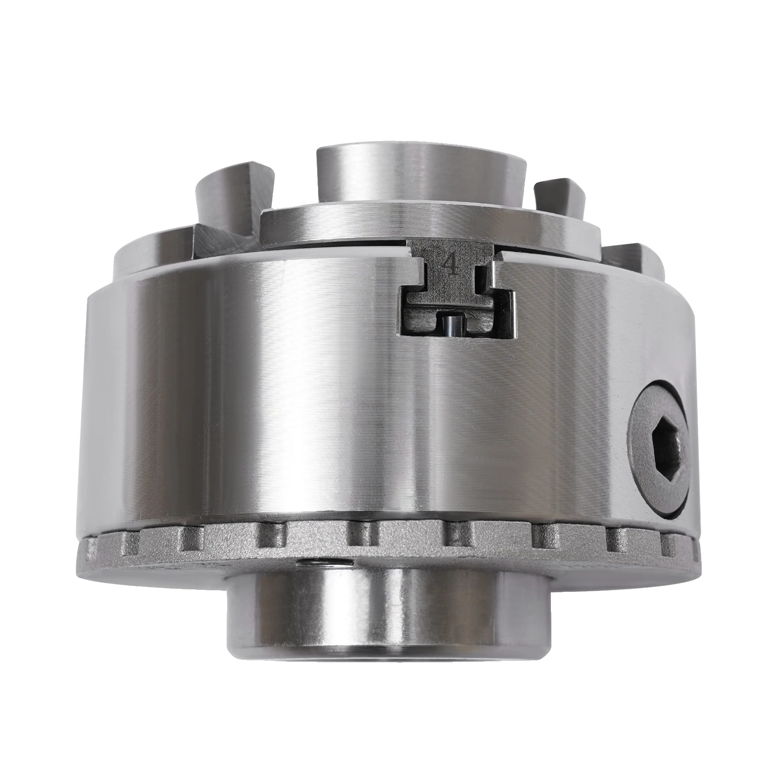 Drehfutter, 4-backen-design, Verstellbarer Spannmechanismus, Silber