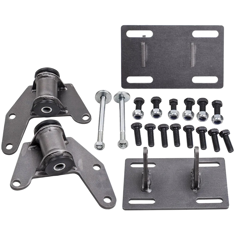 Motorlageradapter-kit, Hochwertiger Stahl, Kompatibel Mit 1973 - 1988 Gm G-body, Motorlagerplatte 8" X 5" X 0,5", Geeignet Für Ls1 - Lq9 Motoren,