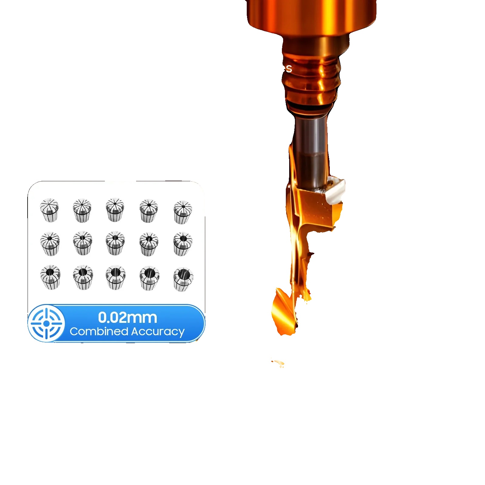 Federzangen-set, 15 Er32 Zangen, Mt3 Kompatibel, Spannungsgenauigkeit 0,0008 Zoll, Langlebiger Hochleistungsstahl, Vielseitig Für Cnc-bearbeitung