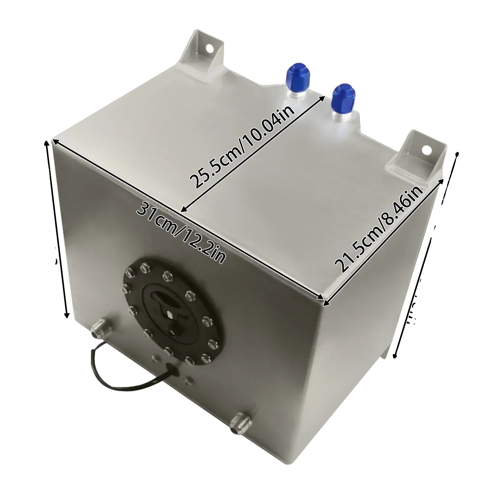 Kraftstofftank, 20l Kapazität, Ölniveausensor, Silber