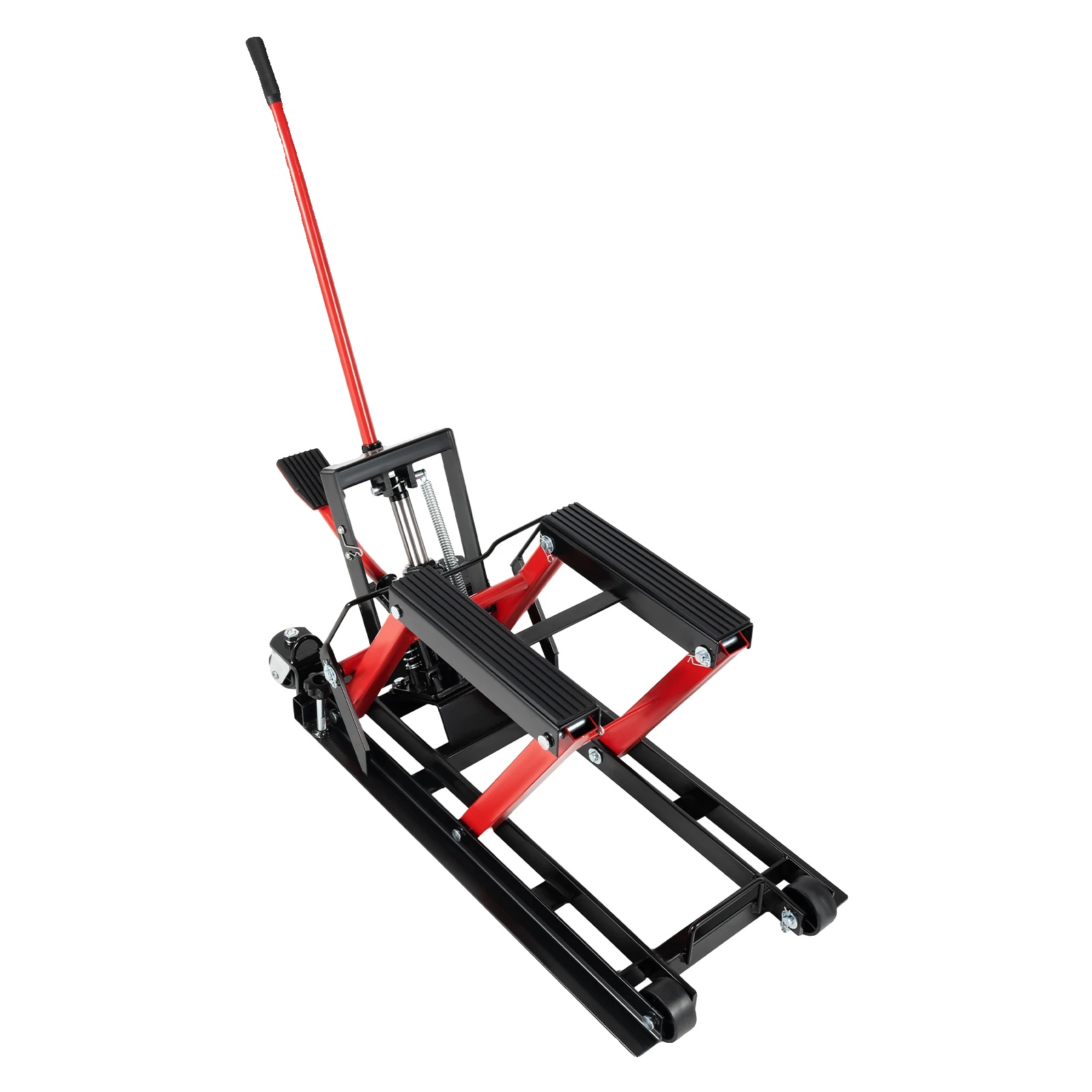 Motorradständer, 1500 Lbs Tragfähigkeit, Hydraulischer Lift, Schwarz